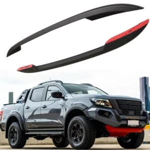 2PCS Decorative Roof Rail Fits For Nissan Navara NP300 2014-2025 With Tape Back - Picture 1 of 6