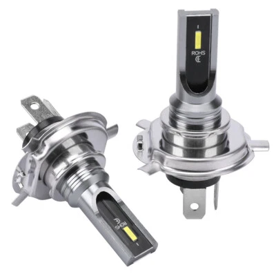 2Pcs H1 H3 H4 H7 LED Headlight Bulb Kit High Low Beam Super Bright 6000K - Image 1 of 4