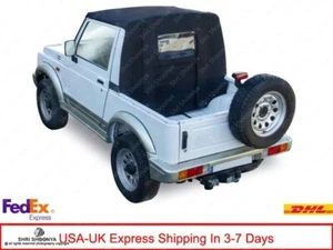 Camioneta Premium Negra de techo blando, corta Suzuki Santana Samurai 4x4 - Imagen 1 de 10