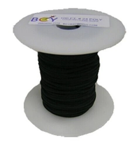 BCY Size 24 D Loop Rope- 100 ft Black Spool - Image 1 of 1
