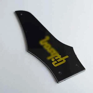 For Fit Gib Firebird Truss Rod Cover Guitar Pickguard with Logo 3 Ply Black - Picture 1 of 13