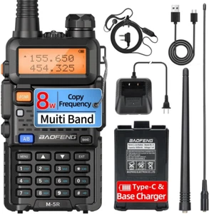Digital Handheld Radio Scanner Fire Police VHF FM EMS Ham 2 Way Transceiver Dual - Picture 1 of 11