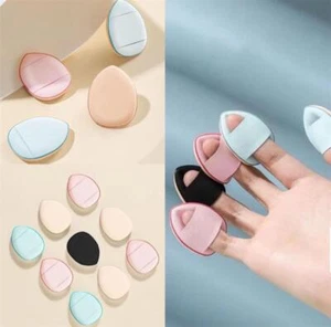 Set 3 pezzi mini finger puff correttore cuscino d'aria fondotinta frullatore trucco donna - Foto 1 di 19