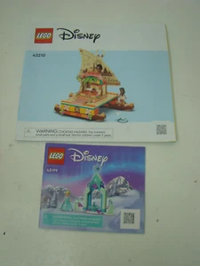 LEGO Disney 43199, 43210 sail boat Elsa Castle Courtyard INSTRUCTIONS ONLY - Picture 1 of 3