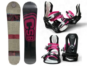 COLORADO CSB (PINK) 139CM SNOWBOARD PACKAGE + ALTITUDE BINDINGS S/M 6.5-9 - Picture 1 of 6