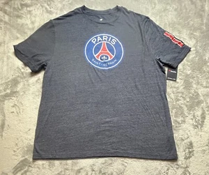 Nuovo con etichetta! T-shirt calcio Paris Saint Germain PSG logo retrò taglia 3XL - Foto 1 di 6