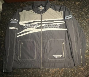 Harley Davidson Men’s Raceway Nylon Mesh Motorcycle Jacket Size 2XL Embroidered - Picture 1 of 14