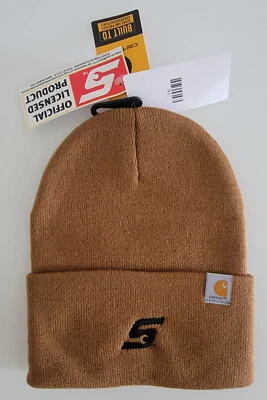 SNAP-ON TOOLS BEANIE WINTER HAT CAP EMBROIDERED LOGO CARHARTT BROWN NEW WITH TAG - Image 1 of 4