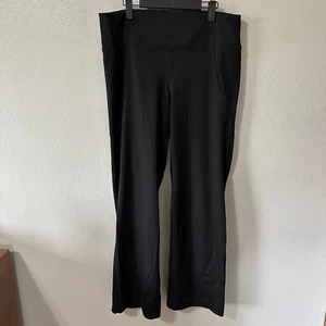 LIVI Active Bootcut Flare Yoga Pants Leggings High Waist Athletic Black Sz 18/20 - Picture 1 of 5