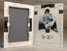 Josh Fleming National Treasures Rookie Signature Jumbo Material Book #89/99