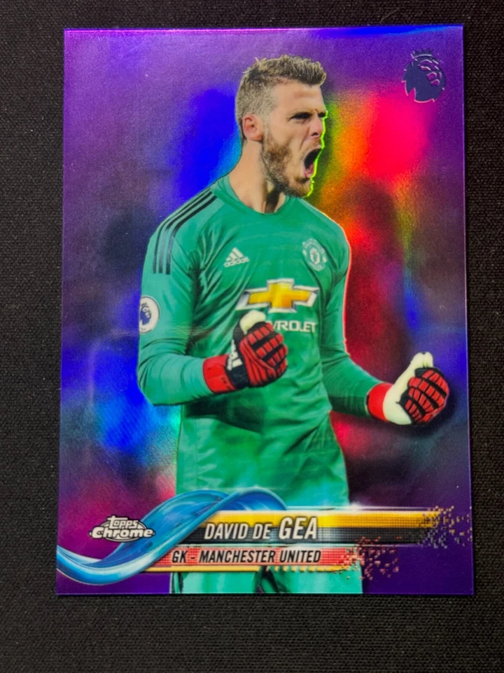 Topps 18-19 Chrome Premier League Manchester United David De Gea /250 Purple - Image 1 of 2