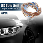 4pcs 35.4 Inch LED Strip Light Decoration Cuttable Blue Light for Car Truck