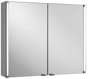 Fackelmann LED Spiegelschrank Badmöbel Badspiegel Weiß breite 81 cm 2 Türen  - Bild 1 von 7