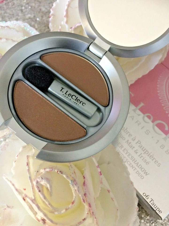 T LECLERC Augen Duo -schatten Augenlider Matt & Irisierend 06 Taupe Wert - Bild 1 von 1