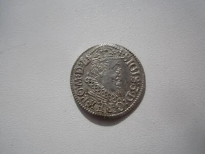 ESCASO 1619 POLONIA LETONIA RIGA 3 CÉNTIMOS TROYAK - Imagen 1 de 2