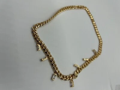 Collar de eslabones de circonita cúbica corte esmeralda MACY'S precio de venta sugerido por el fabricante $200 Foto 1 de 2