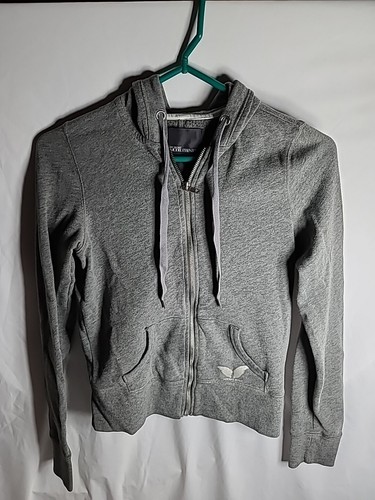 UNDERCOVER Felpa con cappuccio Victoria's Secret Supermodel Essentials grigia cerniera intera XS ali