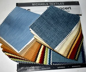 FABRIC SAMPLE BOOK Multi-Color RHYTHM—LYRIC Multi-Purpose Textures 66pcs LOT - Picture 1 of 19