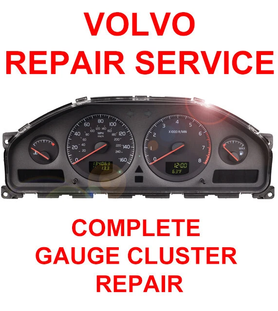 Volvo S40 S70 S60 S80 V40 V50 V70 XC70 XC90 DIM Instrument Gauge Cluster REPAIR - Image 1 of 1