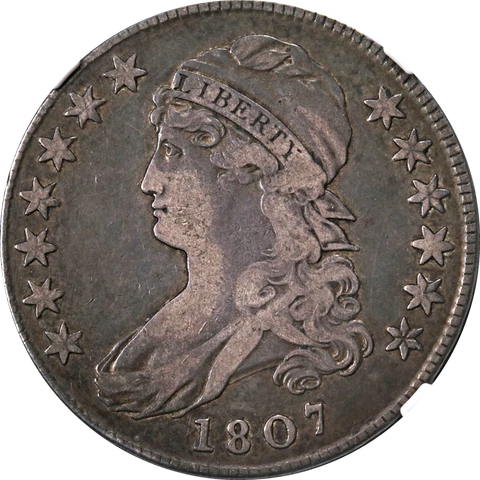 1807 Bust Half Dollar '50/20' NGC VF30 0-112 R.1 Superb Eye Appeal Nice Strike Cover