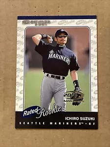 2001 01 DONRUSS RATED ROOKIE ICHIRO SUZUKI RC #195 #’d/2001 Silver Read - Picture 1 of 6