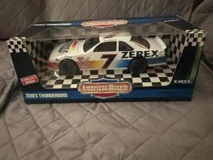 1994 Ertl American Muscle NASCAR 1/18 Diecast Car Alan Kulwicki # 7 Zerex Ford - Picture 1 of 2