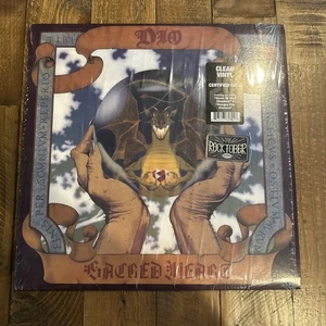 DIO - Sacred Heart 2018 Rocktober Clear Vinyl LP Hype Sticker Hungry For Heaven - Picture 1 of 5
