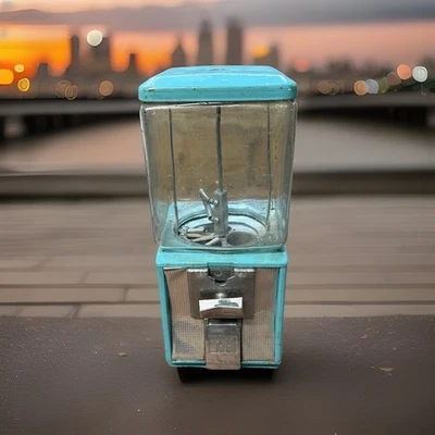 Amazing 1970's Retro Color Northwestern Glass Globe Folz Candy Gumball Machine - Image 1 of 4