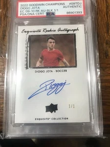 2022 Goodwin Champions Exquisite Collection RC 1/1 2009-10 Diogo Jota Auto - Bild 1 von 2