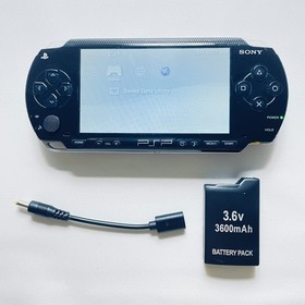 Sony PlayStation Portable PSP-1000 Console Black Video Game w/Battery Japan