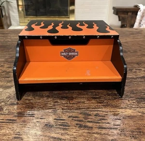 Harley Davidson Child Toddler Storage Chair Motorcycles Decor Rare - Picture 1 of 17