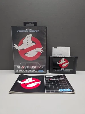 GHOSTBUSTERS SEGA MEGA DRIVE PAL OVP CIB BOXED KOMPLETT TOP CONDITION RAR SELTEN - Bild 1 von 4