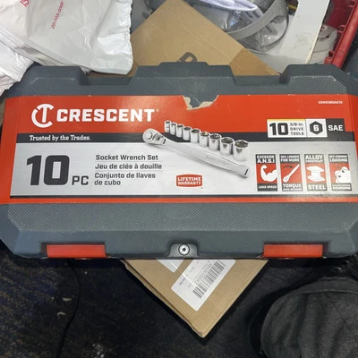 Crescent CSWS38SAE1 3/8 in. drive SAE 6 Point Teardrop Mechanic's Tool Set 10pc - Image 1 of 4