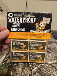 Coghlan's Waterproof Wooden Safety Matches Vintage Australia 4 Pack No 940 BP - Picture 1 of 3