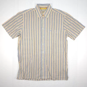 Camel Active Shirt Mens Size M Orange Short Sleeve Striped Pattern Shirt - Picture 1 of 15