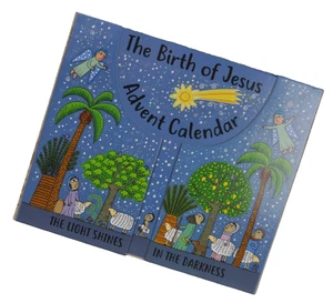 The Birth Of Jesus Advent Calendar Nativity Scene Beaming Books Agostino Traini - Picture 1 of 13