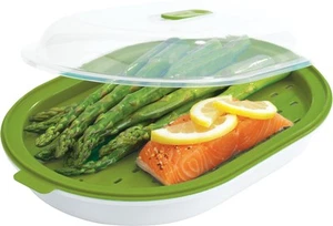 Everyday Microwave Steamer – Vegetable & Fish Steamer, Microwave Cookware, St... - Picture 1 of 9