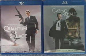 007 JAMES BOND 2 BLURAYS CASINO ROYALE / QUANTUM OF SOLACE - Picture 1 of 1