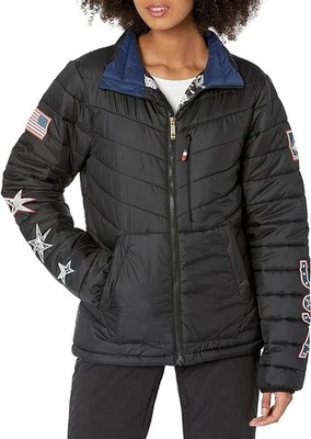 VOLCOM Tia Puff Jacket - Womens L (NEW) USA Snowboard Team - Winter Puffer Coat - Image 1 of 2