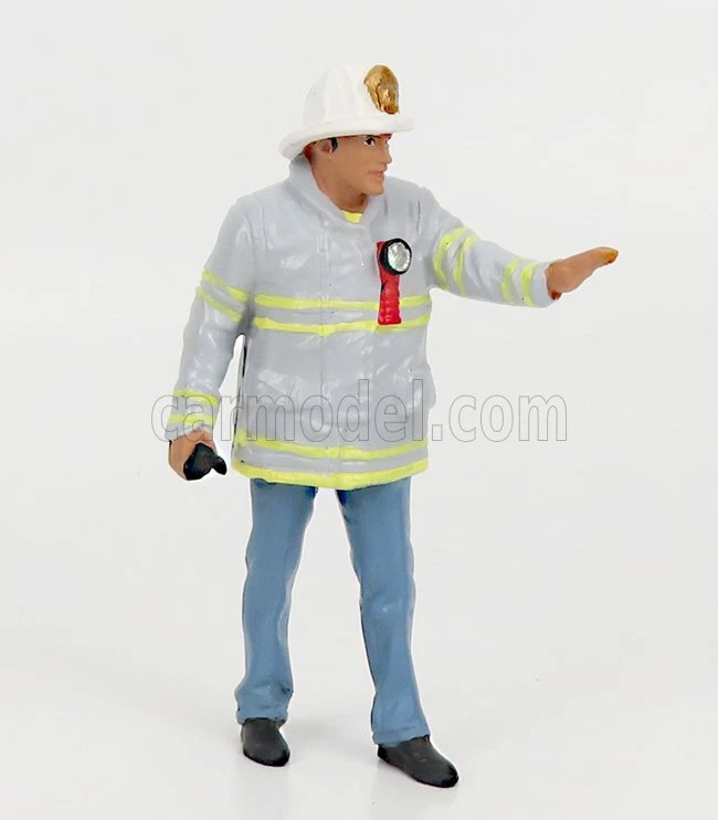 1/24 AMERICAN DIORAMA - FIGURES | FIREFIGHTERS - FIRE CAPTAIN | GREY BLUE - Immagine 1 di 1