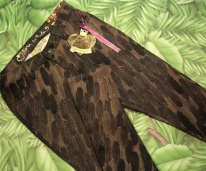 VERA WANG NEW Tag Leggings Brown Low Rise Cotton Blend Skinny Junior 1 - Picture 1 of 6