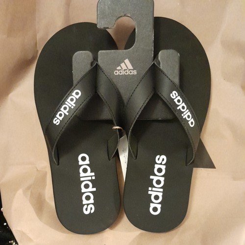 Infradito Adidas EEZAY per palestra casa ovunque 2042 Nero UK 5 uomo unisex