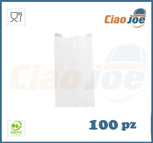 Sacchetti di Carta Bianchi Patinati regalo bigiotteria dolci shop 100 pz - Imagen 1 de 3