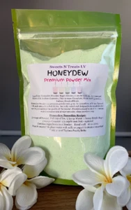 Premium HONEYDEW Powder Mix Boba Bubble Tea Tapioca Pearl Smoothie Slushy 10 oz - Picture 1 of 3