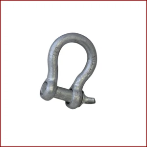3/8" Commercial Grade Screw Pin Anchor Shackle, WLL 3/4 Ton - Picture 1 of 2