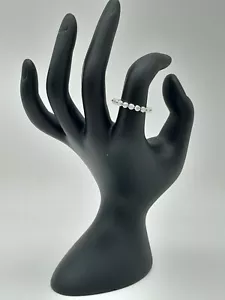 1.00 CTW DIAMOND 10K WHITE GOLD RING SIZE 8 - Picture 1 of 17