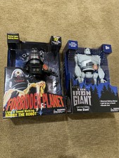 EXCLUSIVE FORBIDDEN PLANET ROBBY THE ROBOT, AND THE IRON GIANT, BOTH UNOPENED.