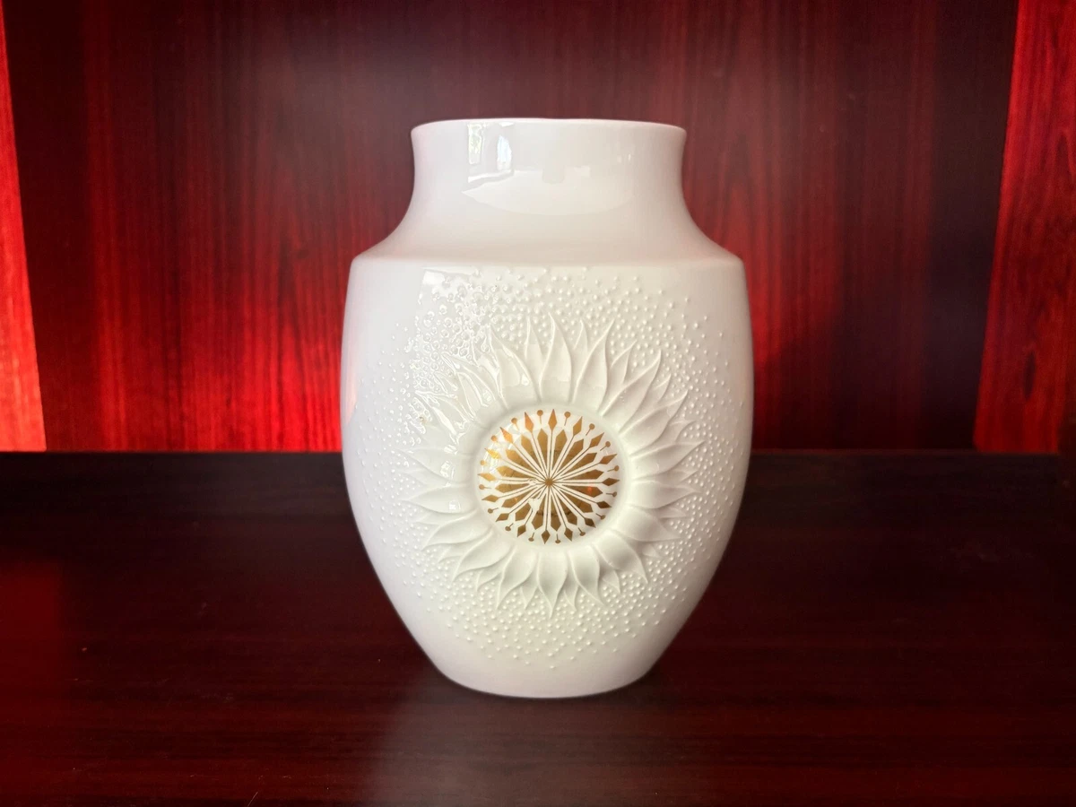 Kaiser Porzellan Vase „Flora“ – Weiß, 18 Cm Hoch, Aus Porzellan, Handarbeit, Landhaus-Stil