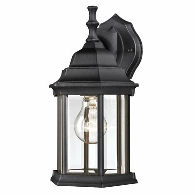 Westinghouse 6783100 One-light Exterior Wall Lantern Textured Black Finish