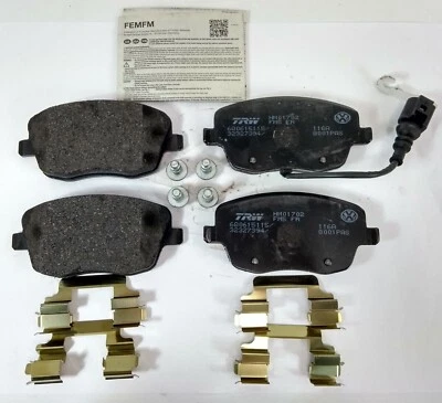 VW FRONT BRAKE PADS POLO SEAT IBIZA SKODA FABIA 288MM DISCS GENUINE 6Q0698151C - Image 1 of 4